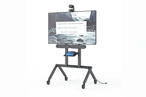 Heckler AV Cart for Logitech Rally Plus ( Black/ Grey ) - H715BG Collaboration Furniture Heckler Design