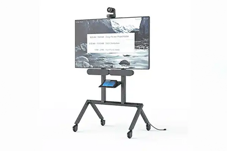 Heckler AV Cart for Logitech Rally Plus ( Black/ Grey ) - H715BG Collaboration Furniture Heckler Design