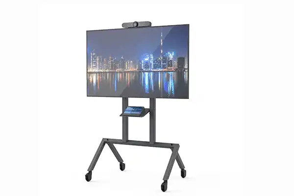 Heckler AV Cart (Logitech Rally Bar Configured, Black/ Grey) - H730BG Collaboration Furniture Heckler Design