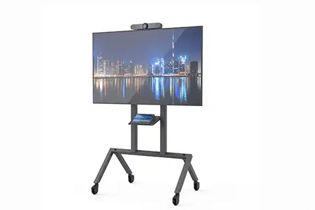 Heckler AV Cart (Logitech Rally Bar Configured, Black/ Grey) - H730BG Collaboration Furniture Heckler Design