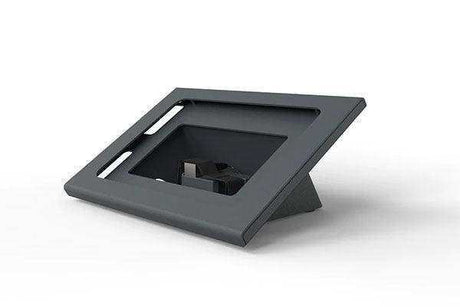 Heckler H525 Zoom Rooms Console for 9.7" iPad with Gigabit Ethernet + PoE Adapter (Black Gray) - H525BG Collaboration Furniture Heckler Design