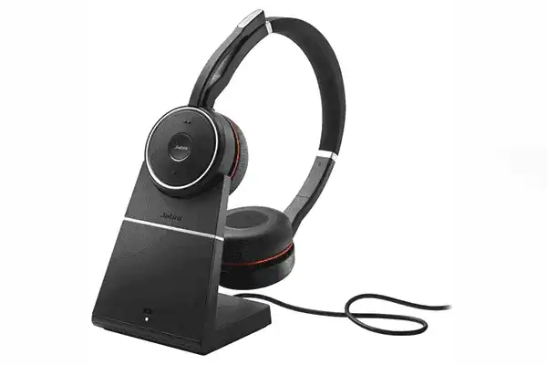 Jabra Evolve 75 Headset with Charging Stand (MS Business) Telephone Accessories Jabra