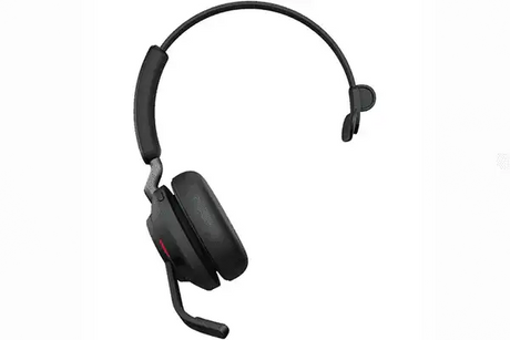 Jabra Evolve2 65 Mono Wireless On-Ear Headset (Unified Communication,Black) Telephone Accessories Jabra
