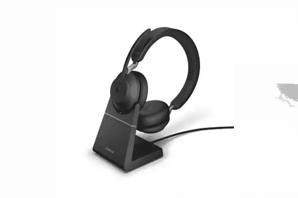 Jabra Evolve2 65 USB-A Stereo MS Teams Headset w/stand Black Telephone Accessories Jabra