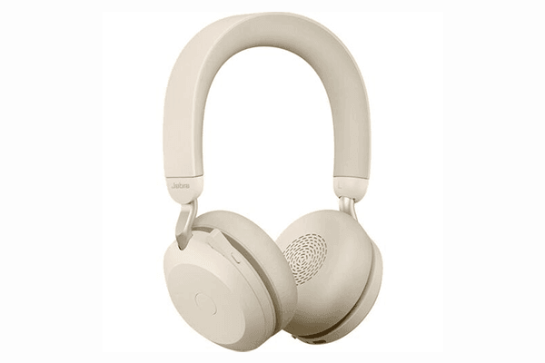 Jabra Evolve2 75 MS Noise-Canceling Wireless Headset (Gold Beige) - Creation Networks