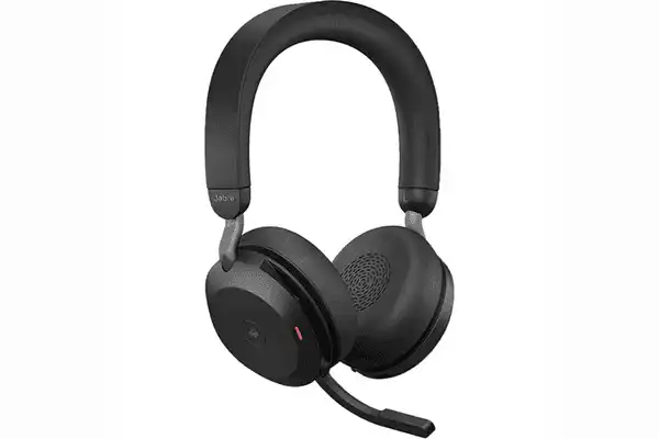 Jabra Evolve2 75 UC Noise-Canceling Wireless Headset (Black) Telephone Accessories Jabra