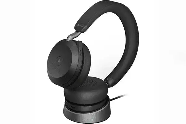 Jabra Evolve2 85 UC Noise-Canceling Wireless Over-Ear Headset with Stand (Unified Communication) Telephone Accessories Jabra