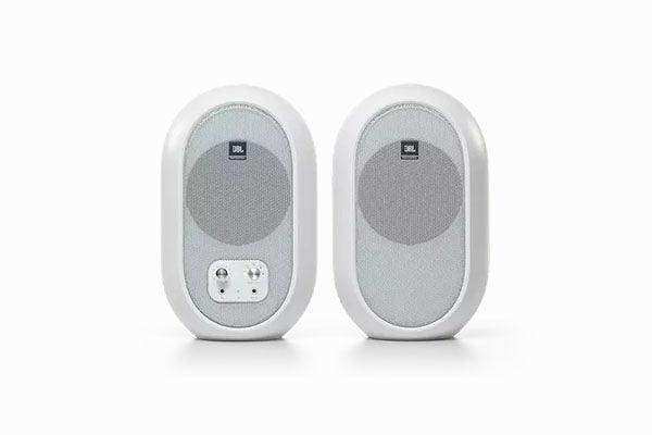JBL 1 Series 104-BT Compact Powered Desktop Reference Monitors with Bluetooth (White Matte) Speakers JBL Professional
