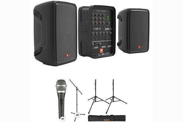 JBL Portable 8" 2-Way PA with 8-Channel Powered Mixer and Bluetooth Live Portable Sound JBL Professional