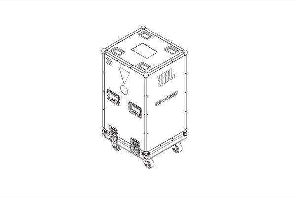 JBL P3311MX Flight Case for (4) SRX906LA Speakers JBL Professional