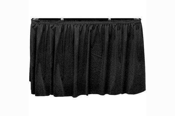 Jelco EL-12 Drape Kit for EL-42 - includes black skirting and fasteners AV Carts Jelco