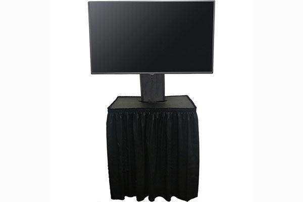 Jelco EL-202 CUSTOM Drape Kit for ELU-46LT customized with logo - includes skirting and fasteners AV Carts Jelco