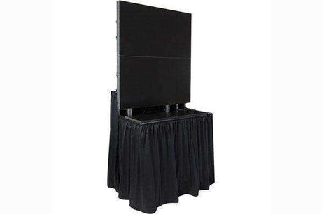 Jelco EL-8 CUSTOM Drape Kit for ELU-50RX2 customized with logo on front drape AV Carts Jelco