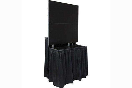 Jelco EL-8 Drape Kit for ELU-50RX2 - includes separate front and back skirting and fasteners. AV Carts Jelco
