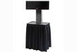 Jelco EL-9 CUSTOM Drape Kit for EU-32MK customized with logo - includes skirting and fasteners AV Carts Jelco