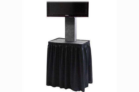 Jelco EL-9 CUSTOM Drape Kit for EU-32MK customized with logo - includes skirting and fasteners AV Carts Jelco