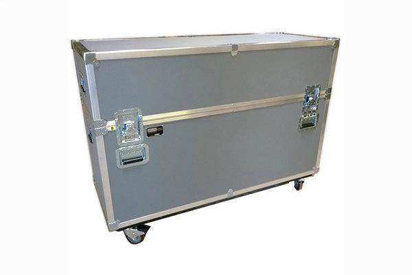 Jelco - JELFP70X2 ATA Shipping Case for Two 65-70" Displays AV Carts Jelco