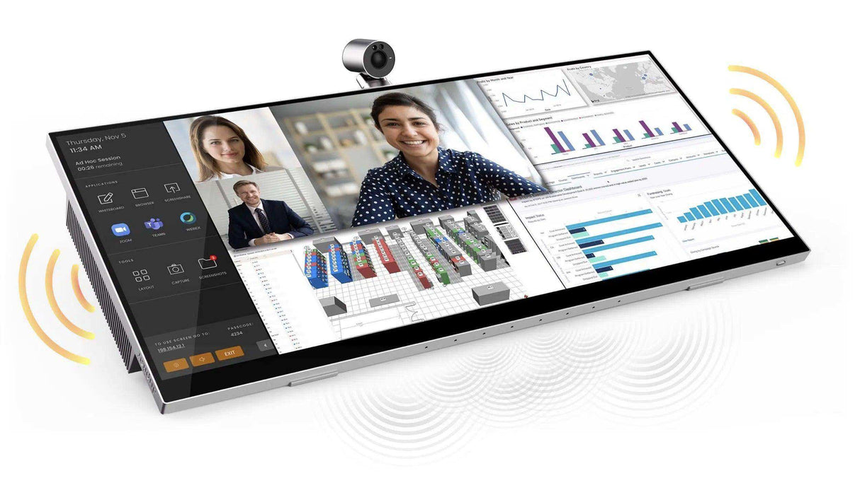 Jupiter Systems Pana 34 21:9 Ultra-Wide 34" 4K Multi-Touch Commercial Display Interactive Displays Jupiter Systems