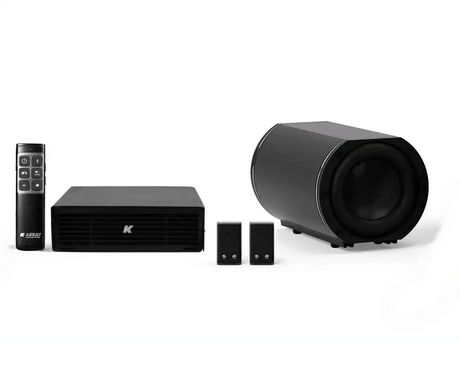 K-Array Azimut-KAMUT2L , Professional sound system composed of 2 KZ14-AZ + 1 KU44-2 + 1 KA02 + 1 K-REMUCTRL Speakers K-Array Black