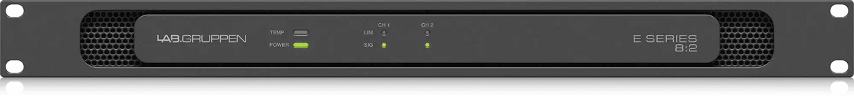 Lab Gruppen E8:2 Ampllfier 2-Channel Power Amplifier with Low Impedance and 70-100V Operation Audio Amplifiers Lab Gruppen