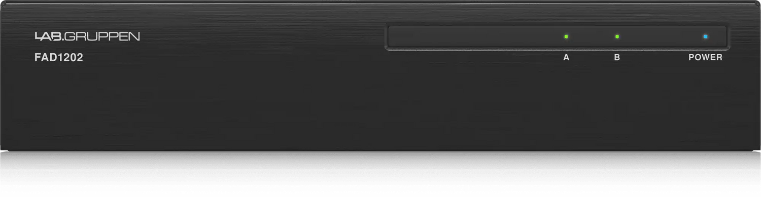 Lab Gruppen FAD1202 2 x 120 Watt Commercial Amplifier with Direct Drive Technology, Dante Networking and Energy Star Certification - 000-DA802-00010 Audio Amplifiers Lab Gruppen
