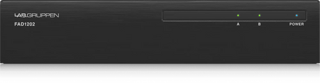 Lab Gruppen FAD1202 2 x 120 Watt Commercial Amplifier with Direct Drive Technology, Dante Networking and Energy Star Certification - 000-DA802-00010 Audio Amplifiers Lab Gruppen