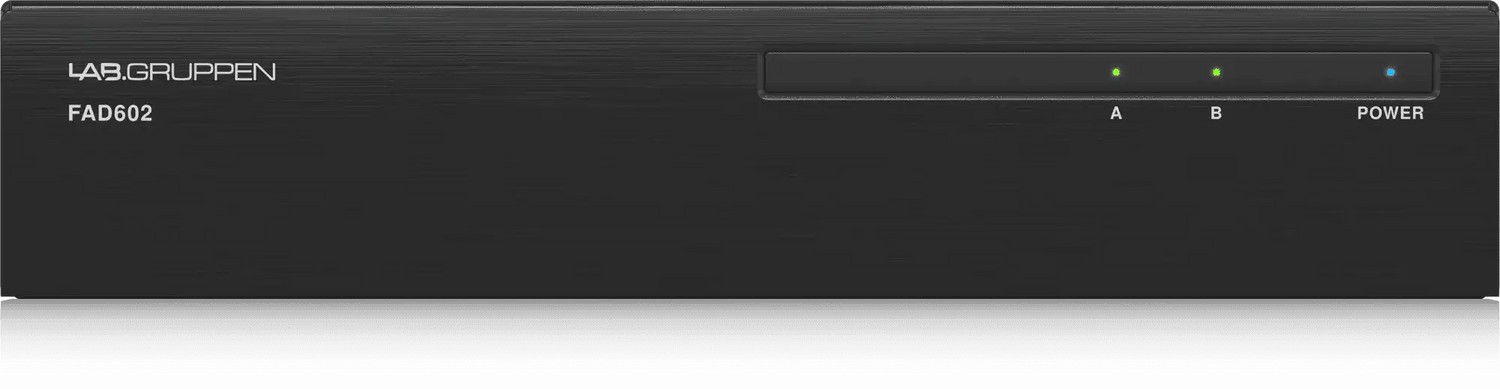 Lab Gruppen FAD602 2 x 60 Watt Commercial Amplifier with Direct Drive Technology, Dante Networking and Energy Star Certification - 000-DA702-00010 Audio Amplifiers Lab Gruppen