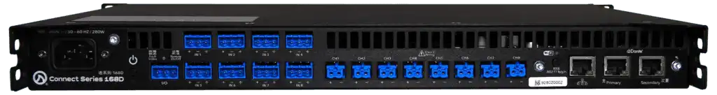Lea Professional CS168D Connect Series 1280W 8-Channel Networked Amplifier - LEA CS168D Audio Amplifiers LEA Professional