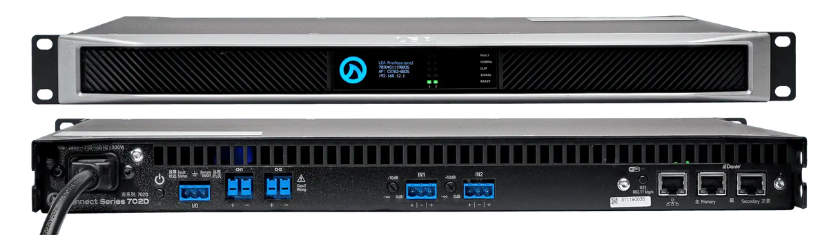 Lea Professional CS704D Connect Series 2800W 4-Channel Networked Amplifier - LEA CS704D Audio Amplifiers LEA Professional