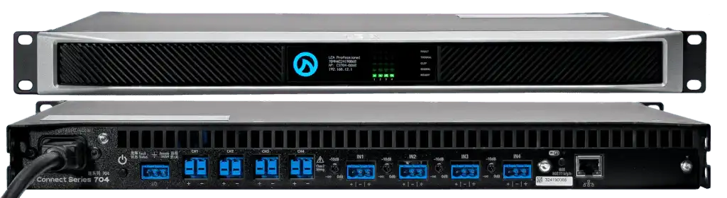 Lea Professional CS704 Connect Series 2800W 4-Channel Networked Amplifier - LEA CS704 Audio Amplifiers LEA Professional