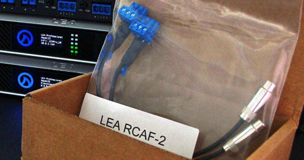 Lea Professional RCAF-2 Female RCA To Amphenol Anytek 3-Pin Connector (2-Pack) - LEA RCAF-2 Audio Amplifiers LEA Professional