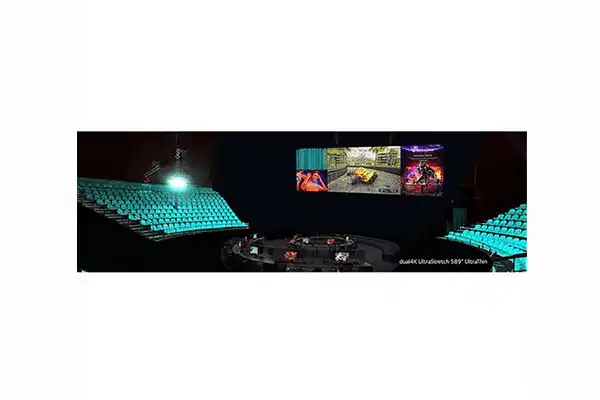 LG 589" Dual4K Ultra Stretch LSCB018 (2 x 325"") 1.8mm Ultra HD - LSCB-V589C Video Wall LG Electronics