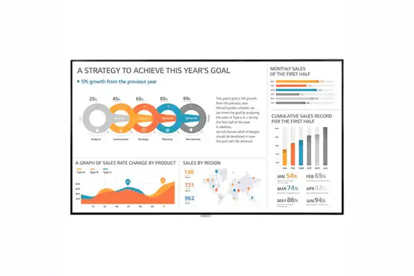 LG 65" 3840 x 2160 UHD LED Backlit LCD Large Format Monitor - 65L3J-E Displays LG Electronics