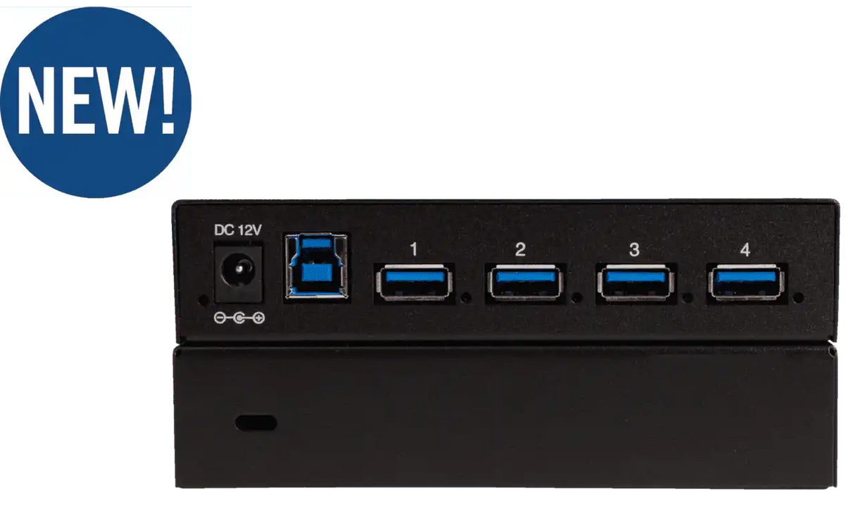 Liberty AV TeamUp+ Series 4 Port Powered USB 3.0 Commercial Hub - DL-4USB-PHUB Networking Liberty AV