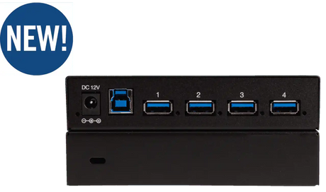 Liberty AV TeamUp+ Series 4 Port Powered USB 3.0 Commercial Hub - DL-4USB-PHUB Networking Liberty AV