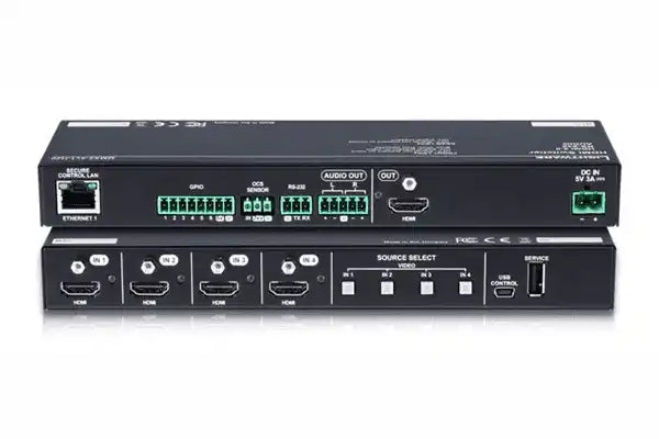 LightWare MMX2-4x3-H20 HDMI 2.0 Switcher with breakout Audio, Occupancy Sensor input and various control features - 91310078 Video Transmitters LightWare