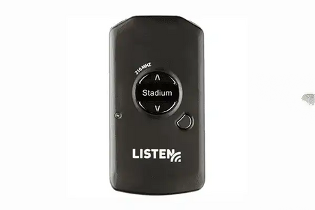 Listen Tech- LR-5200-216 Advanced intelligent DSP RF receiver 216mhz battery incl Assistive Listening Listen Technologies