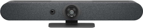 Logitech 960-001336 Rally Bar Mini All-in-One Video Soundbar for Small Rooms (Graphite) Video Conferencing Logitech