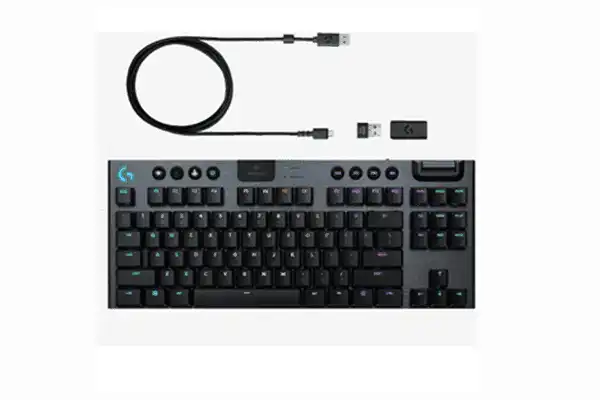 Logitech G915 TKL Tenkeyless Lightspeed Wireless RGB Mechanical Gaming Keyboard Computer Accessories Logitech