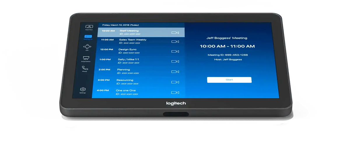 Logitech Medium Room with Tap + Rally Bar for Zoom Rooms - TAPRBGUNIAPP Video Conferencing Logitech