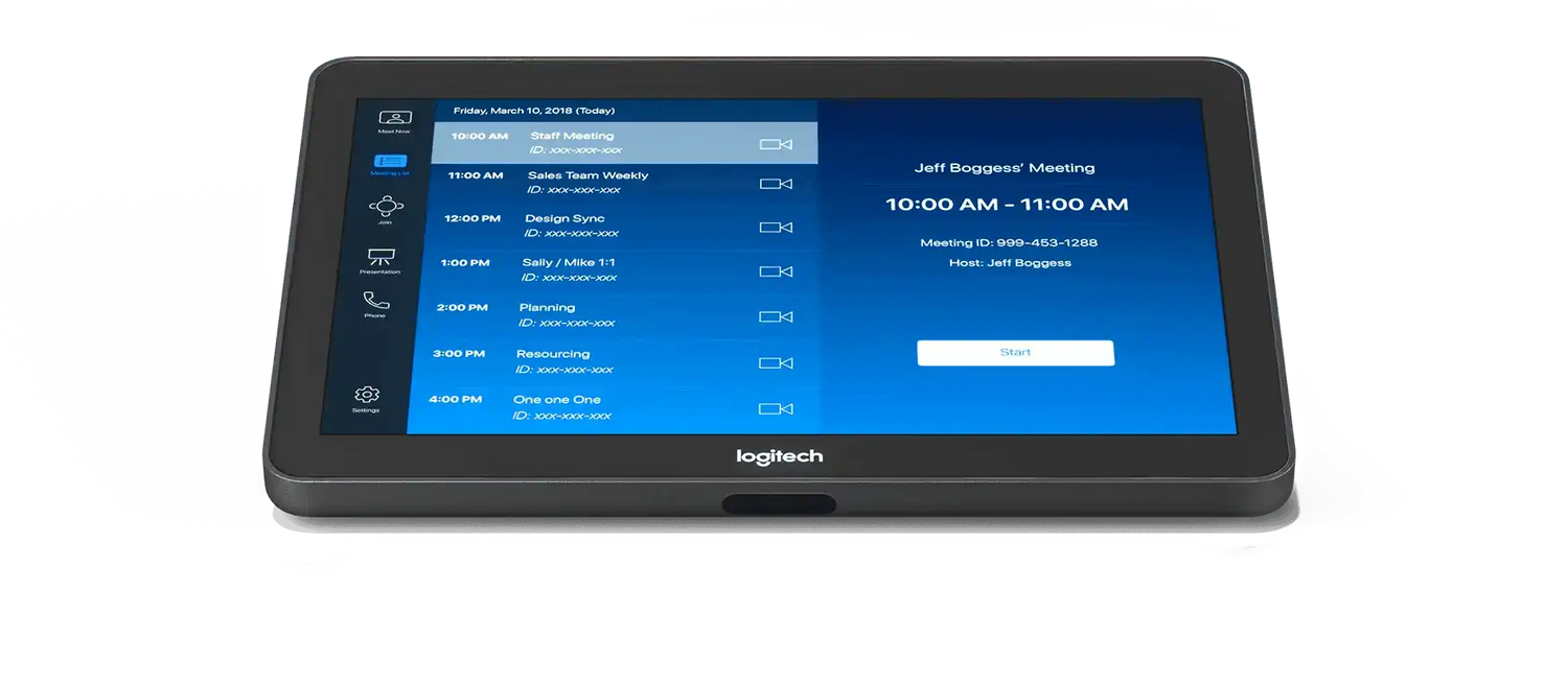 Logitech Medium Room with Tap + Rally Bar for Zoom Rooms - TAPRBGUNIAPP Video Conferencing Logitech