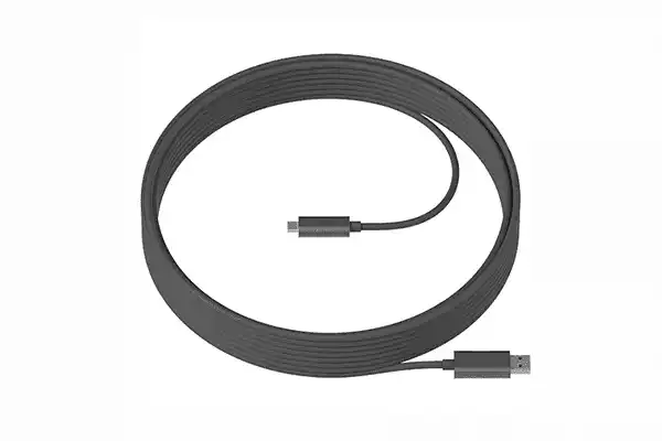 Logitech Strong USB 3.2 Gen 2 Type-A Male to USB Type-C Male Cable (32.8') - 939-001799 Audio & Video Cables Logitech