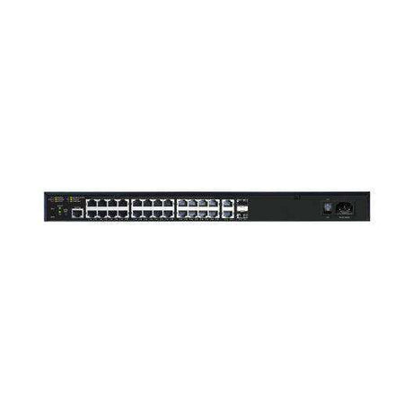 Luxul AV Series 26-port/24 PoE+ Gigabit Managed Switch with US Power Cord - AMS-2624P Networking Luxul