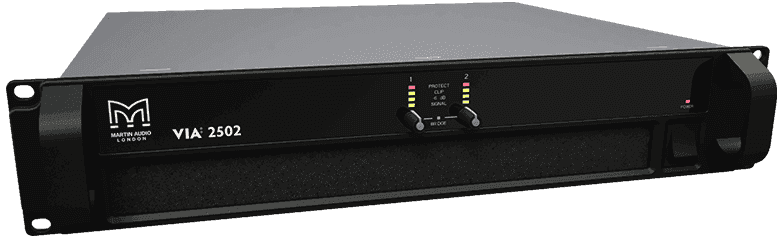 Martin Audio VIA Series Two-Channel Class D Amplifier - VIA5002 Audio Amplifiers Martin Audio