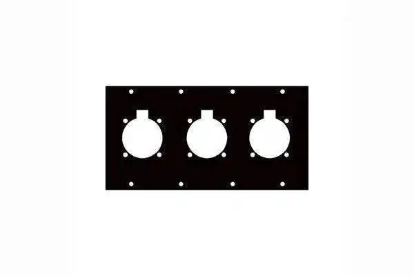 Middle Atlantic 4SC3 4 BOLT CIRC (3) PORT UCP Racks Middle Atlantic