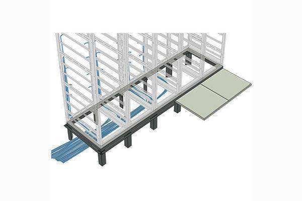 Middle Atlantic BANGLE-1 – 1-Bay BGR Raised Floor Support Angles, Pair Racks Middle Atlantic