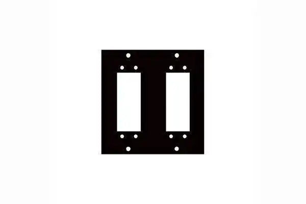 Middle Atlantic Dual Elco 56 Punchout Panel - 2ELCO56 Racks Middle Atlantic