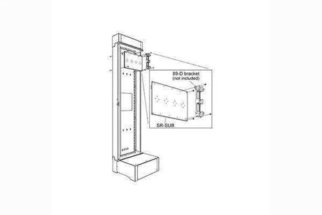 Middle Atlantic SR-SUB SUB-PLATE MNT KIT FOR SR- Racks Middle Atlantic