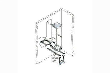 Middle Atlantic TRACK25 PR 25"SERVICE TRACKS Racks Middle Atlantic