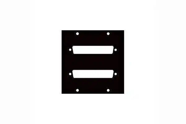 Middle Atlantic Two DB37 Punchout Panel - 2DB37 Racks Middle Atlantic